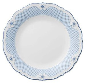 Hutschenreuther Baronesse Piatto da Portata con Bordo Largo, Estelle, Porcellana, Ø 25 cm, 10025