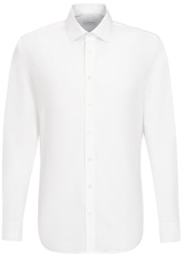 Seidensticker Herren Business-Hemd - Shaped Fit - Bügelfrei - Kent Kragen - Extra langer Arm - 100% Baumwolle