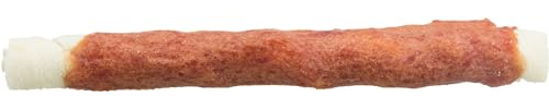 TRIXIE Rolls mit Ente - Rinderhaut mit Entenfleisch ummantelt - glutenfrei - 3 Rollen - 140 g - 31373 | Zahnpflege-Kauartikel mit strukturierter Oberfläche – schmackhafte Belohnung fürs Training, ideal für zwischendurch