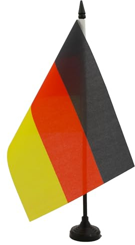 AZ FLAG Bordsflagga Tyskland 21x14 cm Tysk 100D Polyester Plastfot