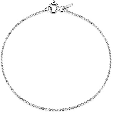 Erbskette Armband, Silberarmband - 1,3mm Breite - Länge wählbar 16-25cm - echt 925 Silber