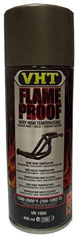 VHT GSP998 Flame Proof, Peinture pour échappement et collecteur, résiste à la chaleur jusqu'à 1093 °C, couleur gris fonte