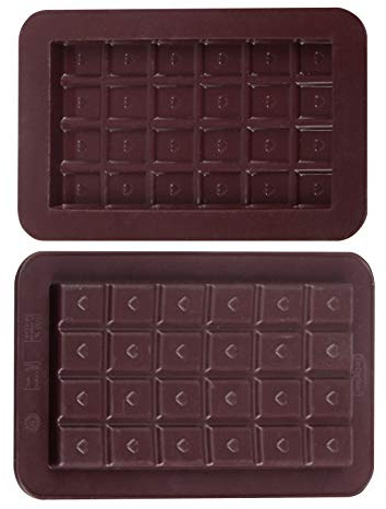 Dr. Oetker 1293 Silikon-Schokoladenform Süße Tafeln 2er Set, Formen aus hochwertigem Platinsilikon, Schokolade selbst machen