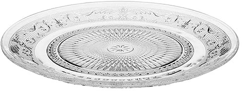 Secret de Gourmet - Set von 6 flachen tellern renaissance d.25cm glas - Renaissance flache Platte, Glas, Durchmesser 25 cm
