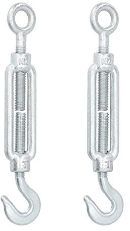 AB Tools Straining Screw/Turnbuckle Hook to Eye 2 PACK Galvanised Rigging M12 DK63
