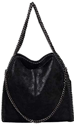 KINGGOO Conception de la Chaîne Étanche Sac Cabas Femme Hobo Bag Faux Cuir Grande Capacité Cabas Fourre Tout pour Faire du Shopping/Rencontres/BanquetV