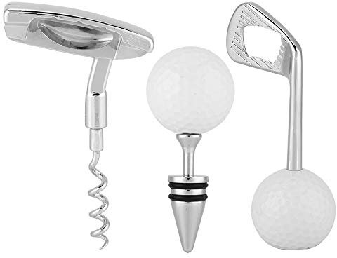 Demeras 3 Pack Wine Opener Bottle Opener Clubs Shaped Corkscrew Red Wine Beverage Beer Bottle Opener Cork Opener Club Bar Kitchen Tool Set Christmas Birthday Gift