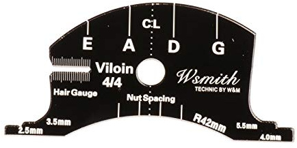 Colcolo Violinbrücken Multifunktionale Formschablone 1/2 3/4 4/4 Violinbrücken Reparatur Referenzwerkzeug Griffbrettschaber Herstellungswerkzeug - 4-4 violine