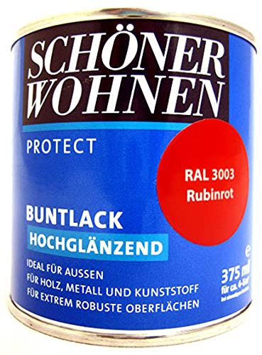 Protect Buntlack 375 ml, RAL 3003 Rubinrot hochglänzend, Alkydharzlack SW