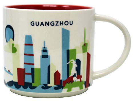 Starbucks Mug en céramique Guangzhou série You Are Here, 414 ml