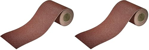 wolfcraft Rollo de papel abrasivo autoadherente para madera/metal I 1740000 (Paquete de 2)