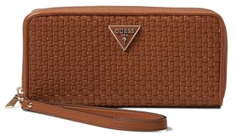 GUESS Etel Large Zip Around Wallet, Cognac