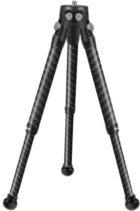 NovelGoal Portable Mini Carbon Fiber Tripod Lightweight Tabletop Camera Phone Stabilizer Selfie Stick Extendable Adjustable Bracket for Mobile Phone DSLR Cameras