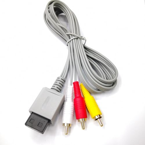 Cavo AV per Wii Wii U, cavo audio video AV per Wii e Wii U, 1,8 m, compatibile con televisori