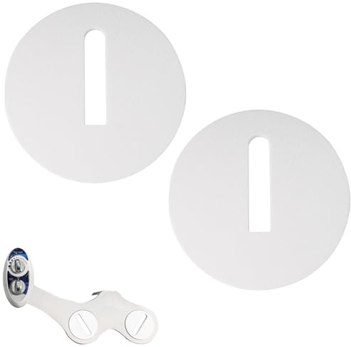 LUAATT Bidet Bolt Cover Plate to Prevent Dust Accumulation, 2 Pack Bidet Bolt Cover Attachment for Toilet Seat 110, 120, 320 and 185