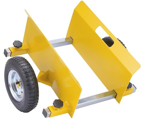 Dolly Trolley,Heavy Duty Panel Dolly,Nisorpa 660LBS Plasterboard Trolley Wheels,Adjustable Drywall Mover with 8 Solid Wheels for Drywall Sheet Material Handling All Terrain Moving Cart (B)