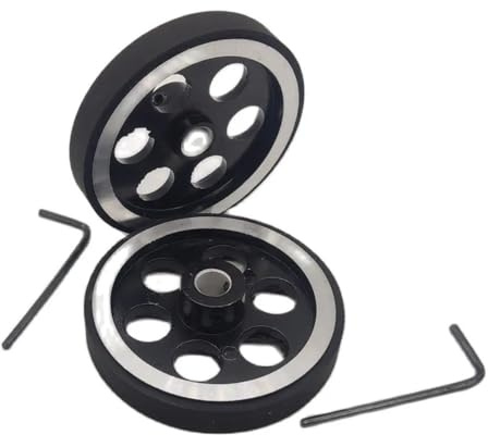 2Pcs/Lot Durable Rubber Meter Counter Measuring Wheel 300MM Perimeter 11MM Hole Shaft(6mm bore)