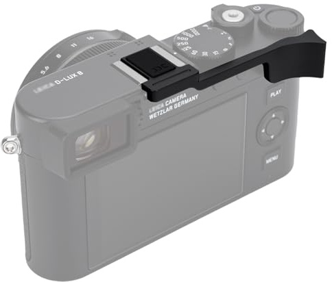 JJC Metallgrepp tummen upp för Leica D-Lux 8 kamera, halkfritt grepp för bättre balans