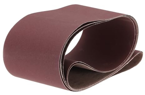 QUARKZMAN 2pcs 6 x 89 Bandas De Lijado 240 Granos Banda Abrasiva De Óxido De Aluminio Papel De Lijado Para Pulido Y Rectificado De Metal Y Madera, Color Marrón Rojizo