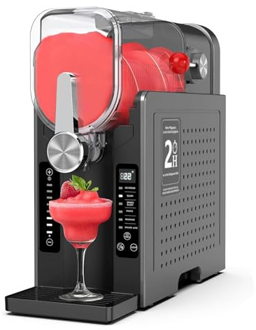 Máquina de granizados de 2000 W, granizadora doméstica, Control de Temperatura, 6 configuraciones predefinidas, máquina Profesional para Preparar Batidos, cócteles,42cm(L) x19cm(W) x42cm(H)