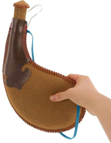 Generisch Vintage Wasserbeutel -30cm PU Leder Trinkbeutel | Retro Bota | Tasche für Reisen | Mittelalterlicher Stil Weinflasche Flüssigkeitsbeutel Outdoor Camping Festival Heimgebrauch