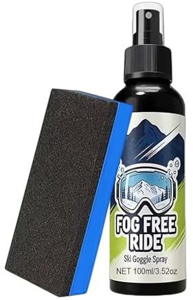 Lunettes Anti-Buée 100ml Spray Vision | Désembueur Pour Masque De Ski Pour Hommes Maison Salle de Bain Intérieur et Extérieur Temps Froid Swing Ski Plongée et