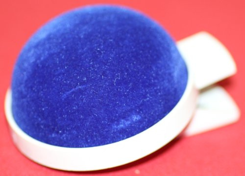 Staufen Nadelkissen mit Clip, blau, Rund, Ø 6cm, Kunstseide