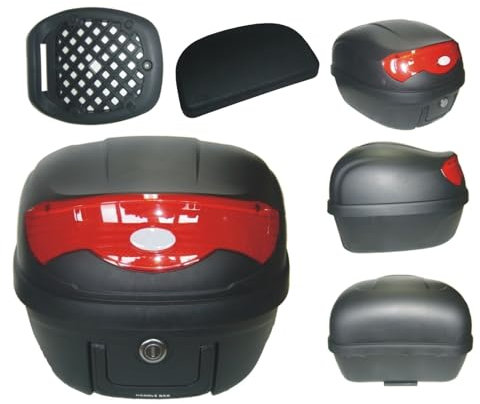A-Pro Universal Motorcycle Motorbike Scooter Rear Luggage Topcase Topbox 29 lt Black