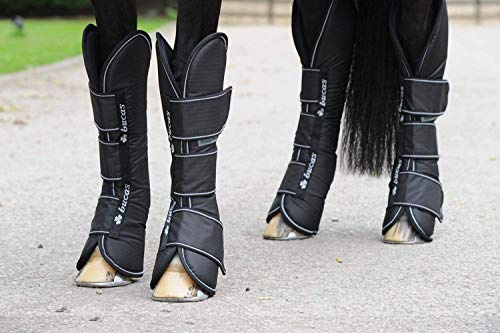 Bucas Freedom Travel Boots - Black/White/Transportgamaschen 4er-Set