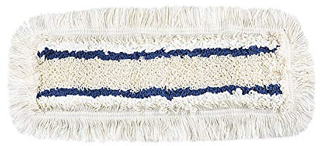 Baumwoll Wischmop 80 cm mit Mikrofaser Ersatz für Mop Klapphalter - Wischmoppbezug , für Versiegelung Reinigung von Bodenbeläge wie Laminat, Dielen, Fliesen, Feudel, Bodenwischer Mop Ersatzbezug (2)