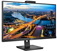 Philips Monitors 276B1JH - 27 Zoll QHD USB-C Docking Monitor, Webcam, höhenverstellbar (2560x1440, 75 Hz, HDMI, DisplayPort, USB-C, RJ45, USB Hub) schwarz