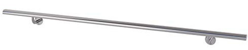 DOLLE Aluminium Handlauf Tropfenform 150 cm (kürz- & verlängerbar) inkl. Halterung, Endkappen u. Verbinder
