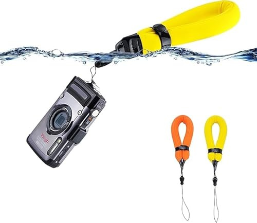 2 Stück Schwimmende Handschlaufe Handgelenkschlaufe für Unterwasserkamera | für Olympus TG-7 TG-6 TG7 TG6, Kodak Pixpro WPZ2, Nikon W300 W150, Fujifilm XP140 XP130, GoPro Hero 13 12, Handy und mehr