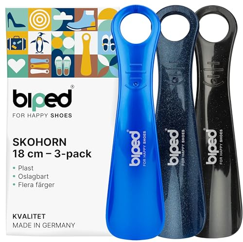 biped set 3 calzascarpe in plastica 18 cm – Mini leve scarpe ergonomiche da viaggio – Perfette per bambini e adulti – Accessori compatti e pratici z1570(dark sky)