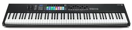 Novation Launchkey 88 [MK3] - Premium-MIDI-Controller-Keyboard mit 88 Tasten für die ausdrucksstarke Musikerstellung, schwarz