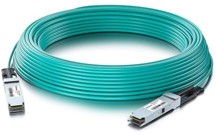 Cavo 40G QSFP+ AOC - Cavo Ottico Attivo Ethernet 40GBASE, QDR, MMF per Cisco QSFP-H40G-AOC2M, Supermicro CBL-QSFP+AOC-2M e Open Switch, 2 Metri