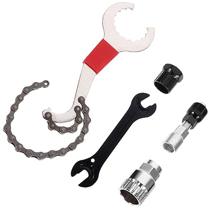 Garneck Crankset Puller Tool Complete Bike Repair Kit Bottom Bracket Extractor for Torque Wrench Bike