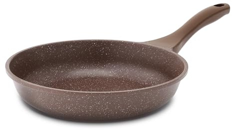 SENSARTE Nonstick Frying Pan Skillet, Non Stick Omelette Pan, Healthy Stone Cookware Chef's Pan PFOA Free, Toffee Brown (9.5 Inch)