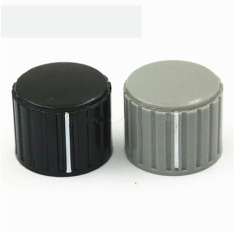 10pcs KYZ20-16-6 potentiometer knob potentiometer handle potentiometer cap inner diameter 4mm 6mm(Black 6mm)