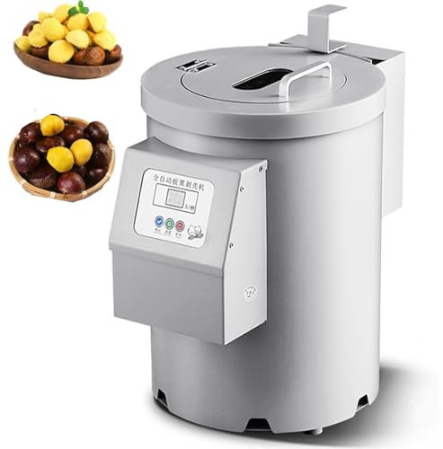 DDZJTPP Máquina Comercial para Tallar Castañas,Peladora Eléctrica Acero Inoxidable,Máquina Automática para Pelar Y Abrir Castañas,para Almendras,Avellanas Y Castañas,14knives