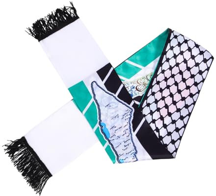 VALICLUD Palästina Schal Kufiya Aus Leichtem Stoff Mit Windschutzfunktion Langer Halstuch Dekoration Für Damen Und Herren Vielseitiges Accessoire Für Outdoor Und Strand