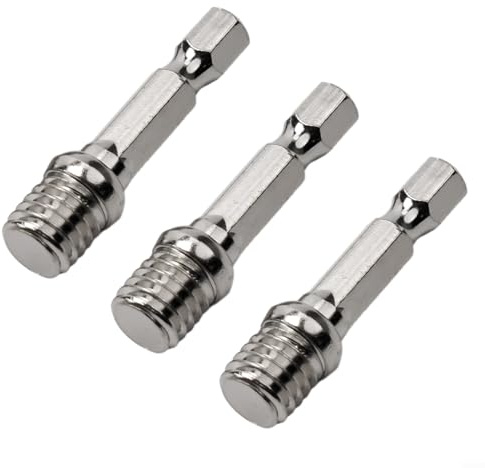 3-teiliges M10 Polierscheibe Verbindungsstangenset 1/4 Zoll Sechskant Adapter Bohrfutter Verlängerung für elektrische Bohrmaschine Schleifpad Schraubendreher