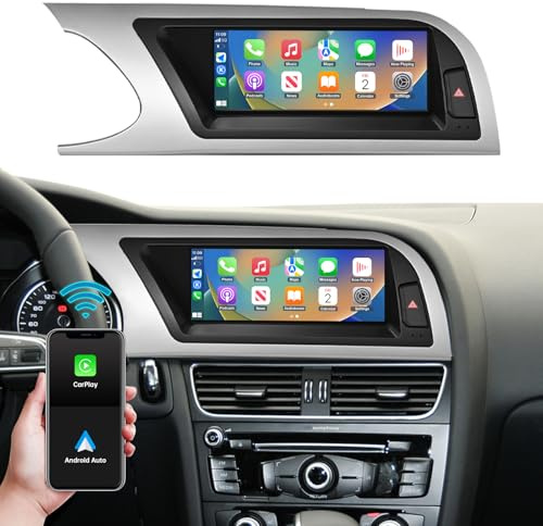 Ninetom Autoradio écran Tactile 8,9 avec Carplay sans Fil et Android Auto pour 2009-2016 Audi A4 S4 avec système MMI 2G, Prend en Charge Mirrorlink, caméra, Navigation