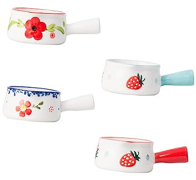 Mikinona 4pezzi Pentola Per Latte in Pentola Per Zuppa in Di Mini Vasetti Di Latte