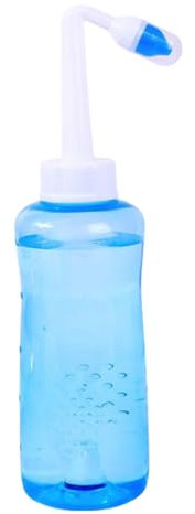 1 kit di risciacquo per seni nasali Neti Pot da 500 ml, detergente per il lavaggio del naso, sistema di irrigazione sinusale, irrigazione nasale per adulti, sollievo dalla congestione nasale e
