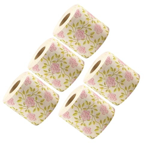 VICASKY 5 Igienica Decorativa in Pasta Bambù con Stampa Compatti per Bagno Ristorante Ufficio Hotel e Ricevimenti