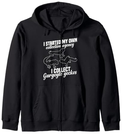 Gargoyle Gecko Reptile Lover | Funny Lizard Pet Owner Zip Hoodie