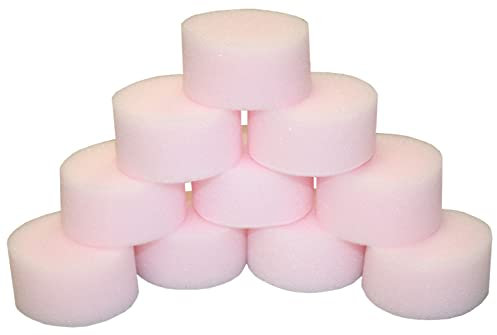 IDENA Eulenspiegel 990131 - Spugnette da trucco a pori fini, 10 pz