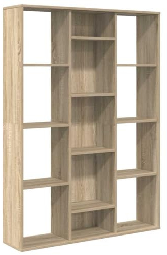 vidaXL Divisor Espacio/Estantería Contrachapada Decoración Interior Casa Diseño Elegante Clásica Duradera Robusta Color Roble Sonoma 100x24x140cm