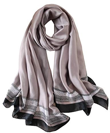 YMXHHB Silke halsduk mullbär silke mode halsdukar lång lätt sjal wrap .., W51, one size